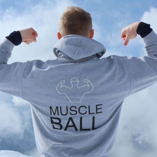 MuscleBall Hoodie Seizoen 1 Grijs